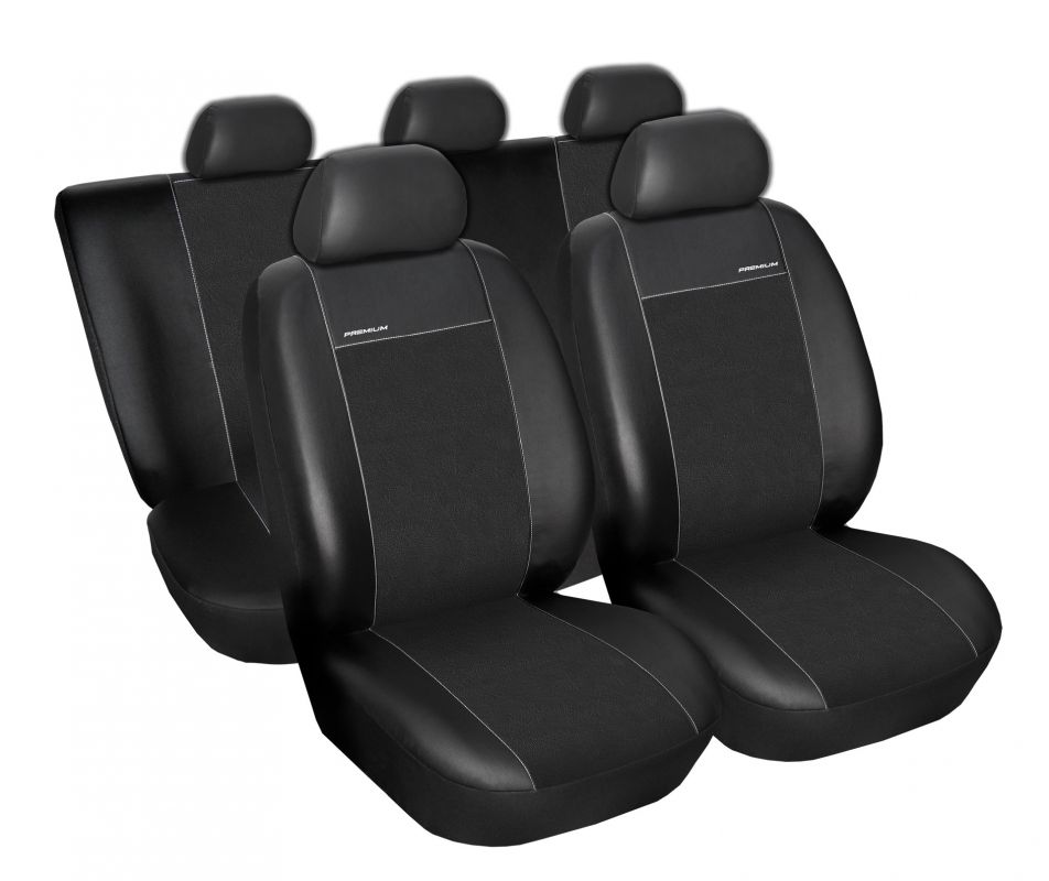 Autopotahy Seat Toledo III, od r. 2004, Eco kůže + alcantara černé Vyrobeno v EU