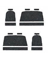 Autopotahy Volkswagen T4, 6 míst, 1+2,2+1, od r. 1990-2003, šedo černé