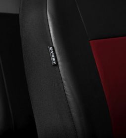 Autopotahy X-LINE kožené, sada pro dvě sedadla, červené Vyrobeno v EU