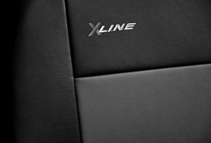 Autopotahy X-LINE kožené, sada pro dvě sedadla, šedé Vyrobeno v EU