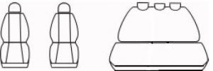 Autopotahy OPEL CORSA D, od r. 2006-2014, nedělená sedadla, Dynamic grafit