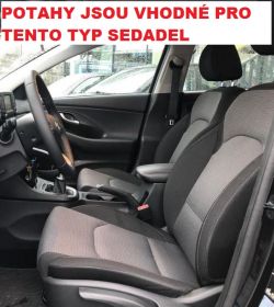 Autopotahy HYUNDAI i 30, III, TYP PD, bez zadní loketní opěrky, od r.2017, VIP černé