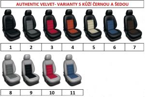 Autopotahy kožené MERCEDES E W212,od r.2009 před facelift., AUTHENTIC VELVET černooranžové