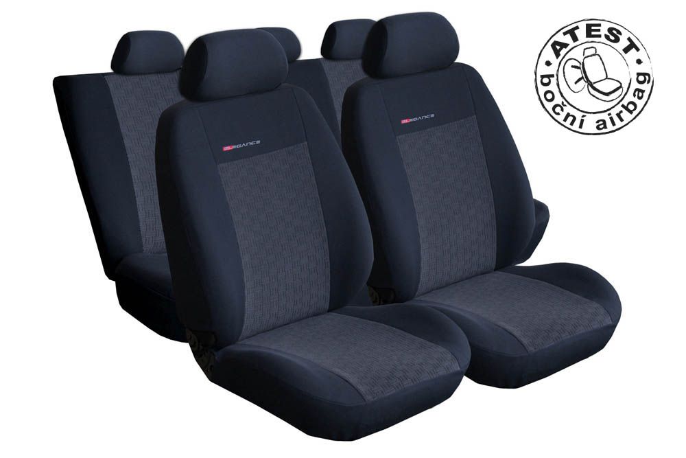 Autopotahy Seat Toledo III, od r. 2005, dělené zad. opěradlo a sedadlo, lok.op., antracit Vyrobeno v EU