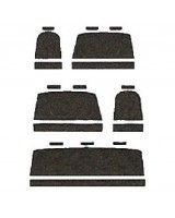 Autopotahy Volkswagen T4, 9 míst, 1+2+2+1+3, od r. 1990-2003, šedo černé